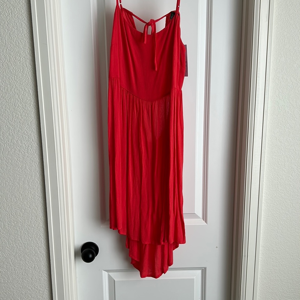 Pink backless dress